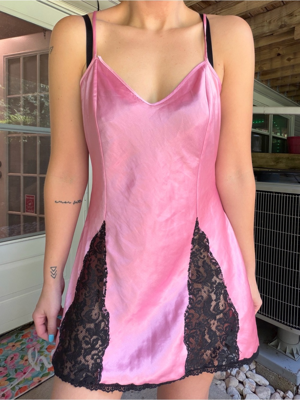 Vintage Victoria’s Secret Gold Label Satin Lace Slip Dress 90s Vintage Coquette